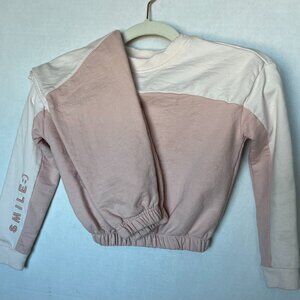 Girl - 4 - Paperflower Happy Faces Two Tone Pink Set